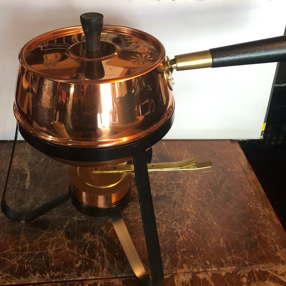 Vintage Copper Fondue Pot